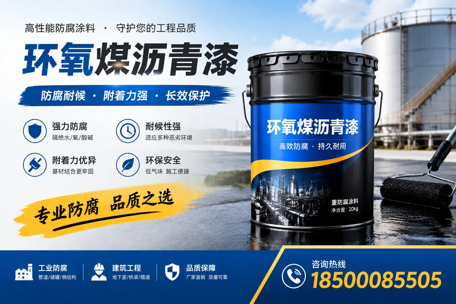 如何选择适合的环氧煤沥青漆?孝感市场选型指南